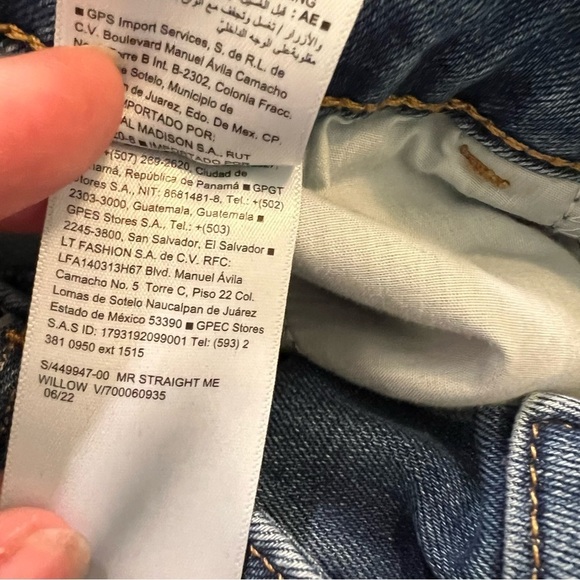 Old Navy Mid-Rise Power Slim Straight Jean Willow Wash 18 - Picture 11 of 11